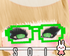 !S_Pixel Glasses GreeN 