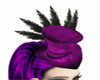 purple burlesque hat