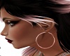 Pink Hoop Earrings [F]