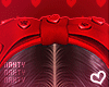 Red Heart Hair Bow