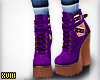 ! Purple Strap Boots