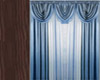 Window Curtain -- Blue