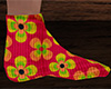 Retro Flowers Socks 1 M