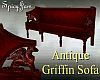 Antq Griffin Sofa Red