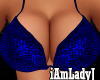 Glitzy! Bra Blue