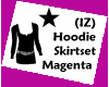(IZ) Hoodie Set Magenta