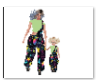 Mom and Kid 80s Overalls