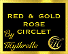 RED & GOLD ROSE CIRCLET
