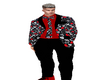 Black/Red Vday suit