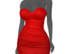 red formal long dress.
