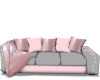 S} Pink and Gray  Couch
