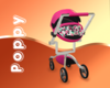 Pink baby carriage