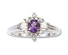 Amethyst wedding ring