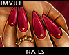 ! Valentine nails almond