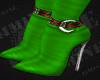 Xmas Sock Boots  Green