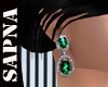 [SY]green ruby earring