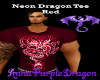Neon Dragon Tee-Red