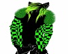 Green Checker Plad Coat