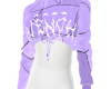Crop purple hoodie