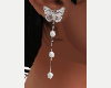 Earrings butterfly silve