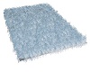 Blue Fur Square Rug