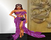 purple everning dress