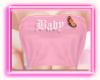 Crop Top Baby Pink