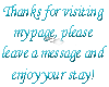 Thanks for Visiting!