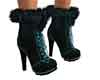 AquaBlack Furry Booties