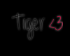 Tiger <3 Head sign
