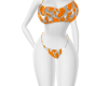 bikini print orange +