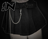 {!N} Pleated Chain Skirt