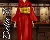 â²Red Silk Jewel Kimono