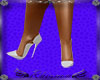 RH White spike heels