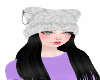 !White Kitty Hat & Hair