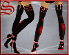 !* Thigh High Red Boots
