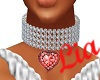 Diamond Heart Collar