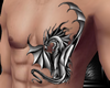 silvery dragon tatoo