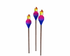 Pink-blue torches