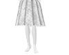 Pleated skirt White
