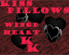 (KK)KISS BLK WING HEART