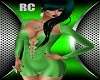 RC SHINY GREEN DRESS