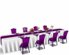 Purple Banquet Table
