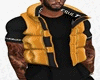 [H] Puffer vest yellow